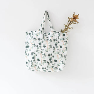 Eucalyptus Linen Big Bag - Linen Tales 