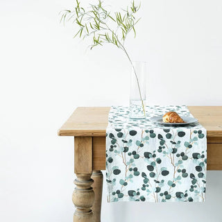 Eucalyptus Linen Table Runner - Linen Tales 