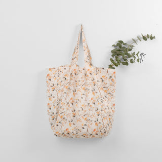 Fall Watercolor Linen Big Bag - Linen Tales 3