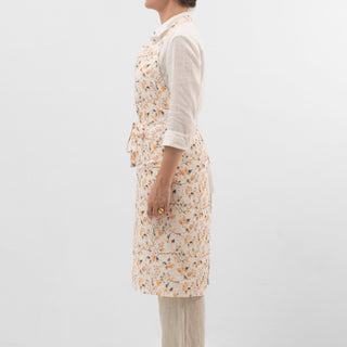 Fall Watercolor Linen Chef Apron - Linen Tales 