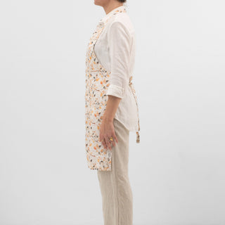 Fall Watercolor Linen Daily Apron - Linen Tales 