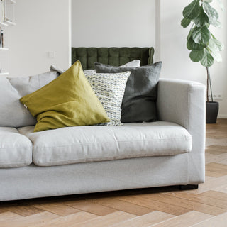 Forest Green Linen Cushion Cover - Linen Tales 