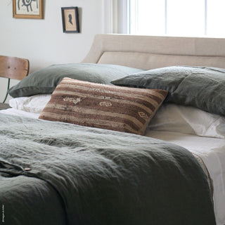Forest Green Linen Pillowcase - Linen Tales 2