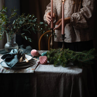 Forest Green Linen Table Runner - Linen Tales 