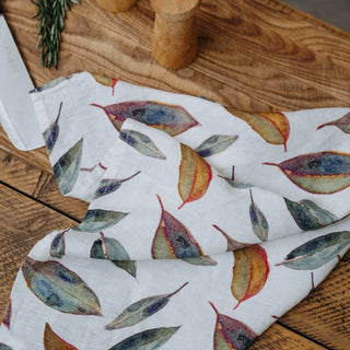 Golden Fall Linen Kitchen Towel - Linen Tales 