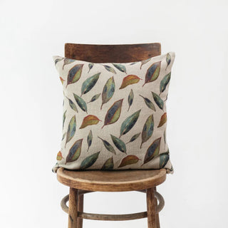 Golden Fall on Natural Linen Cushion Cover - Linen Tales 