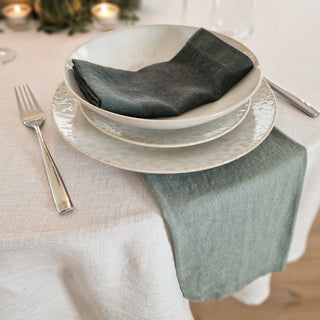Green Milieu Linen Napkins Set of 2 - Linen Tales 2