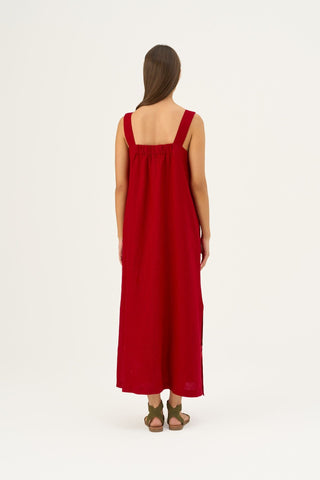 Lava Falls Linen Fugue Dress - Linen Tales Global 5