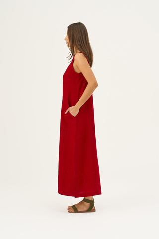 Lava Falls Linen Fugue Dress - Linen Tales Global 3