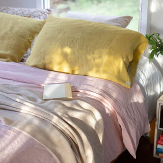 Lemon Curry Linen Pillowcase - Linen Tales 2