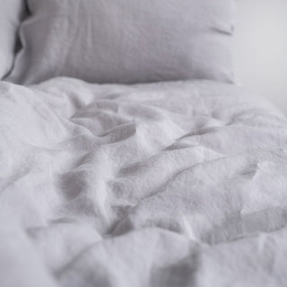 Light Grey Linen Duvet Cover Set - Linen Tales 5