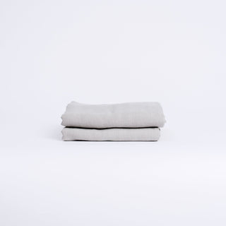 Light Grey Linen Flat Sheet - Linen Tales 