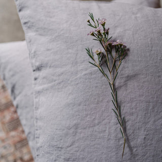 Light Grey Linen Pillowcase - Linen Tales 2
