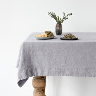 Light Grey Linen Tablecloth - Linen Tales 
