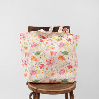 LIMITED EDITION Linen Tales Wildflower Flow Linen Big Bag - Linen Tales Global 