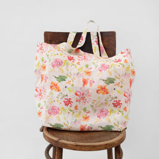 LIMITED EDITION Linen Tales Wildflower Flow Linen Big Bag - Linen Tales Global 3