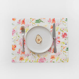 LIMITED EDITION Linen Tales Wildflower Flow Linen Placemat - Linen Tales Global 1
