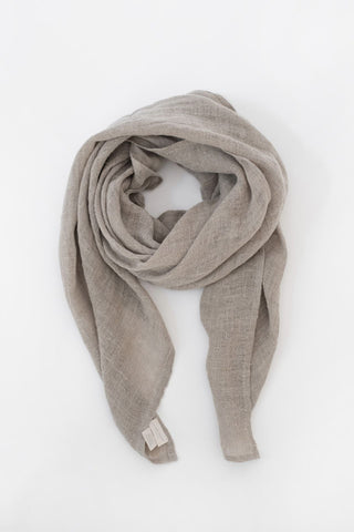 Linen Tales Closet Natural Linen Lupine Scarf - Linen Tales Global 2