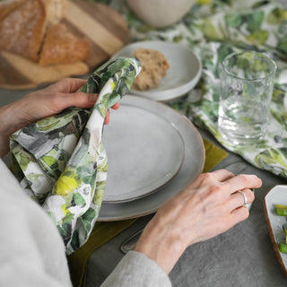 Lotus Linen Napkins Set of 2 - Linen Tales 5