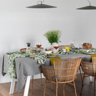 Lotus Linen Table Runner - Linen Tales 