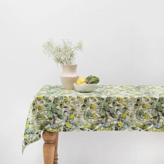 Lotus Linen Tablecloth - Linen Tales 
