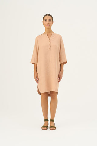 Maple Sugar Linen Prelude Dress - Linen Tales Global 2