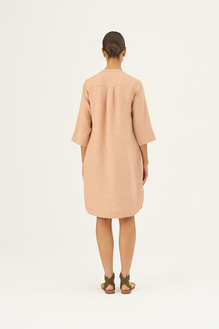 Maple Sugar Linen Prelude Dress - Linen Tales Global 6