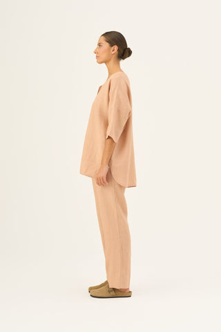 Maple Sugar Linen Primrose Loungewear Set - Linen Tales Global 2