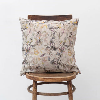 Meadow on Natural Linen Cushion Cover - Linen Tales 