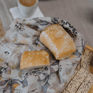 Meadow on Natural Linen Kitchen Towel - Linen Tales 