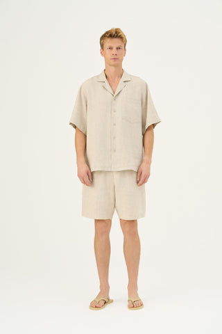 Melange Linen Amabilis Shorts - Linen Tales Global 3