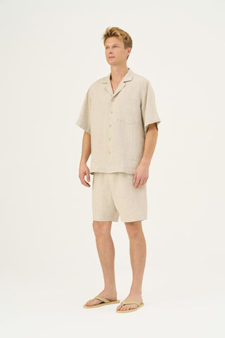 Melange Linen Amabilis Shorts - Linen Tales Global 