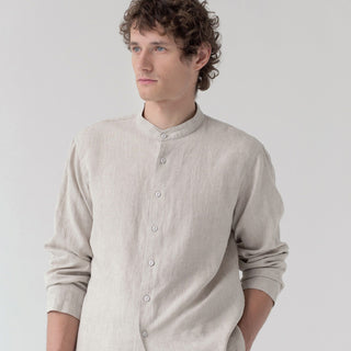 Melange Linen Currant Loungewear Set - Linen Tales 