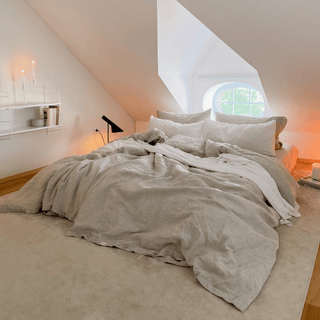 Melange Linen Duvet Cover Set - Linen Tales 