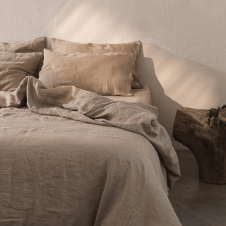 Melange Linen Duvet Cover Set - Linen Tales 