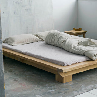 Melange Linen Flat Sheet - Linen Tales 