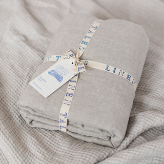 Melange Linen Flat Sheet - Linen Tales 3