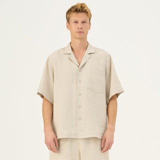 Melange Linen Libertas Shirt - Linen Tales Global 