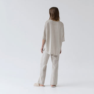 Melange Linen Primrose Loungewear Set - Linen Tales 4