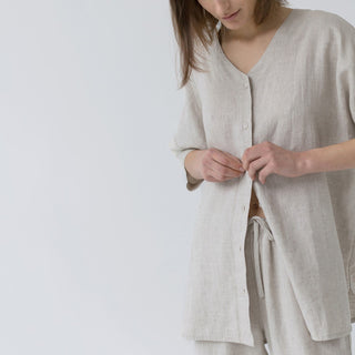 Melange Linen Primrose Loungewear Set - Linen Tales 2