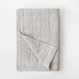 Melange Linen Quilted Blanket - Linen Tales 4