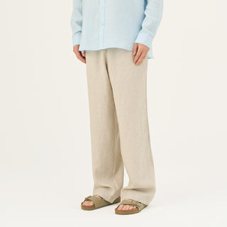 Melange Linen Sensus Trousers - Linen Tales Global 1