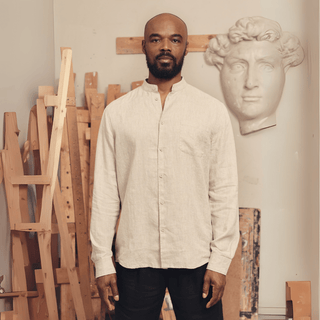 Melange Linen Snapdragon Shirt - Linen Tales 