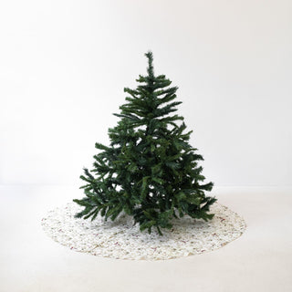 Mistletoe Linen Christmas Tree Skirt - Linen Tales Global 1
