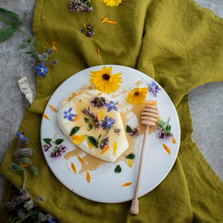 Moss Green Linen Kitchen Towel - Linen Tales 