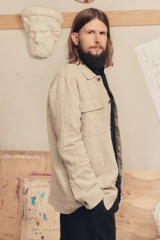 Natural Linen Maple Jacket - Linen Tales 3