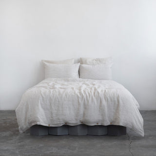 Natural Stripes Linen Duvet Cover Set - Linen Tales 