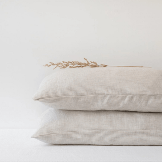 Natural Stripes Linen Pillowcase - Linen Tales Global 1