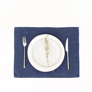 Navy Linen Placemat - Linen Tales 