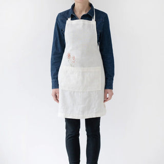 Off - White Linen Daily Apron - Linen Tales 